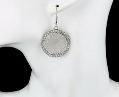 2 X Beautiful Gold- & Silver Plated Crystal Drop Earrings