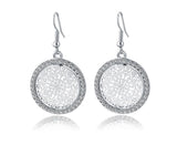 Beautiful Silver Plated Crystal Drop Earrings