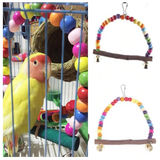 Colourful Bird Swing With Silver Bells