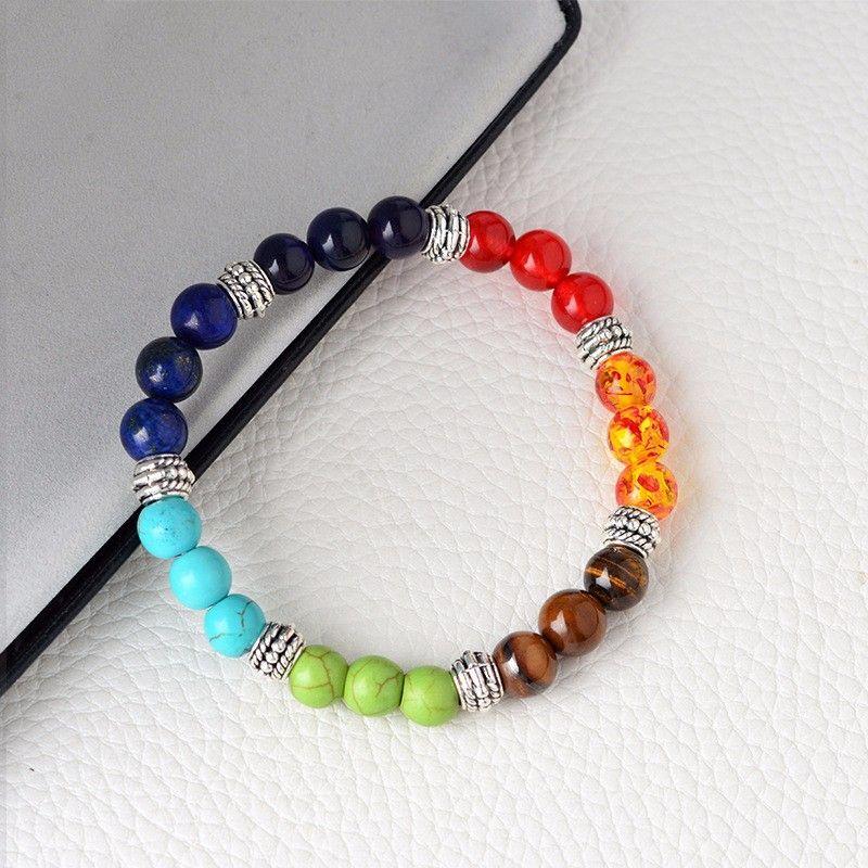 7 Rainbow Color Chakra Beads Bracelet