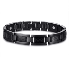 Stainless Steel Black  Magnetic Health Bracelet