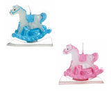 Pink & Blue Horse Candles Set