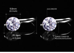 Diamond Crystal Drop Earrings For Women