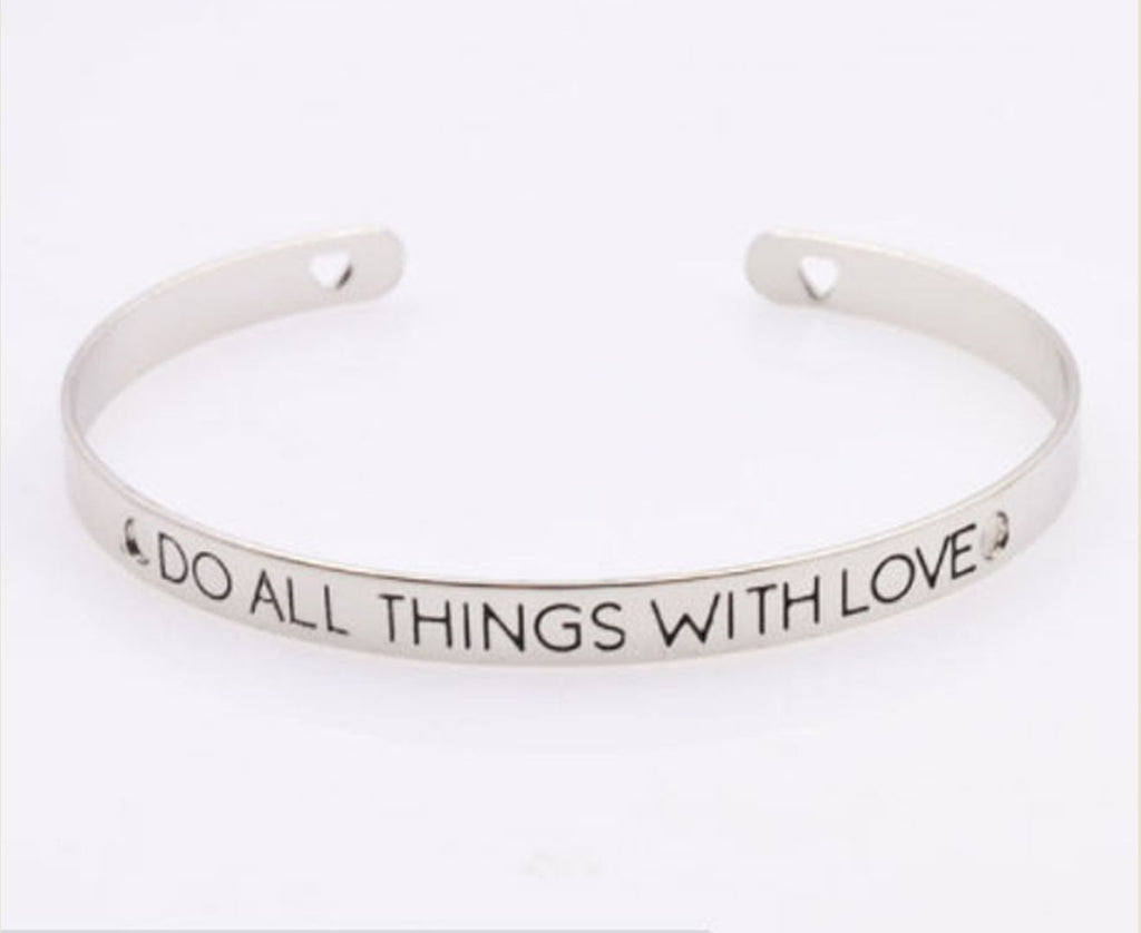 Do All things with Love Bracelet