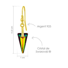 24K Gold  Pendant Necklace Jewellery Set Vitrail Medium