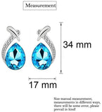 Elegant Crystal Water Drop Jewelry Set