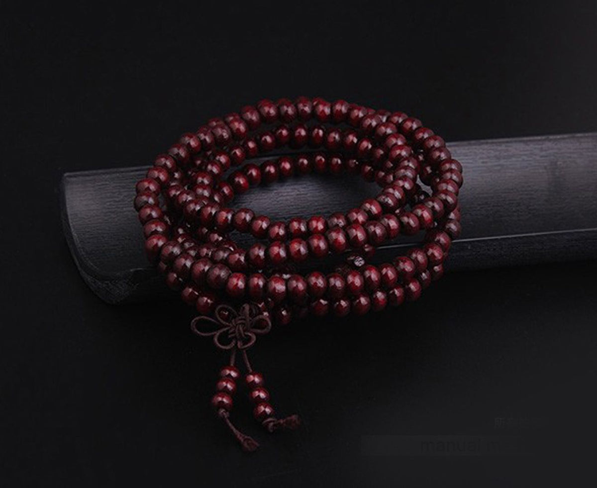 Ethnic Bodhi Buddha Brown Bead Bracelet