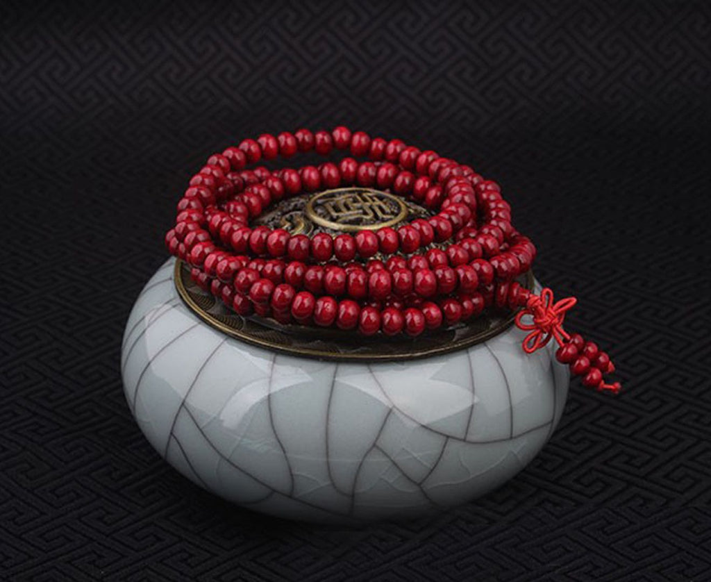 Ethnic Bodhi Buddha Red Bead Bracelet