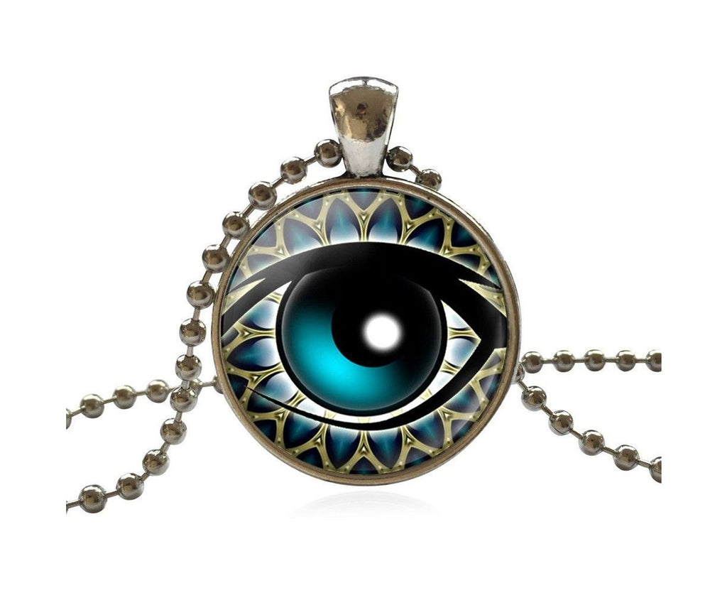 Evil Eye Glass Pendant