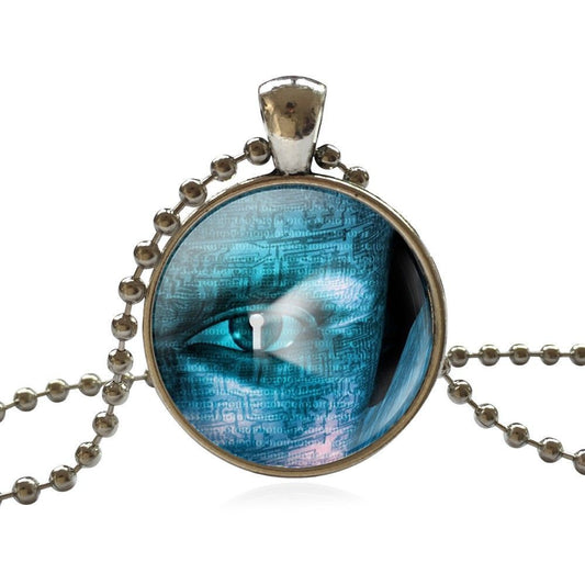 Evil Eye Glass Pendant