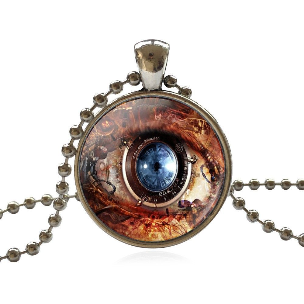 Evil Eye Glass Pendant