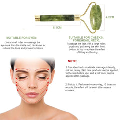 Jade Face Roller and  Stone