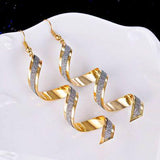 Fashion Spiral Earring for Women gold