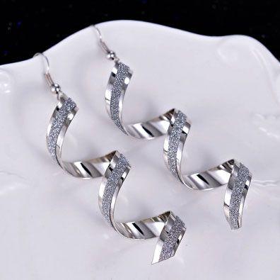 Fashion Spiral Earring for Women silver