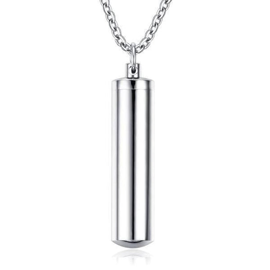 Steel Ash Holder Cremation Urn Necklace