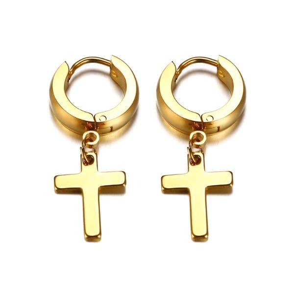 14 karat gold 2025 cross earrings