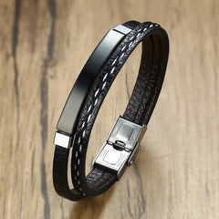 Genuine Leather  Queen and King Couple Bracelets