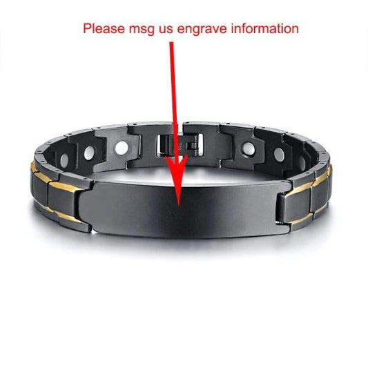 Custom  Healing Magnetic Bracelet for Men