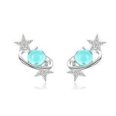 Blue Planet Sterling Silver Studs