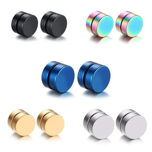 5 Pairs Clip Earrings Magnetic 