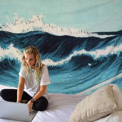 Crashing Waves Tapestry Wall Hanging