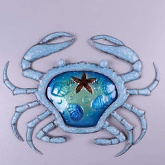 Blue Crab Metal Wall Art