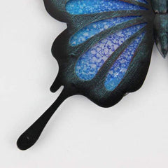 Blue Butterfly Metal Wall Art