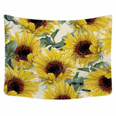 Large Yellow Sunflower Tapestry