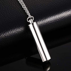Steel Ash Holder Cremation Urn  Pendant Necklace