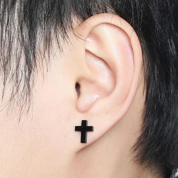Mens Hoop Earnings Black
