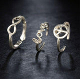 Intricately Handmade Bespoke Toe Ring silver