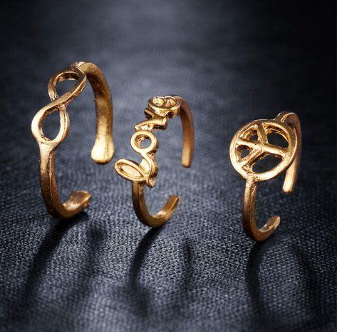 Intricately Handmade Bespoke Toe Ring gold