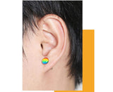 Rainbow LGBT Stainless Steel Stud Earrings