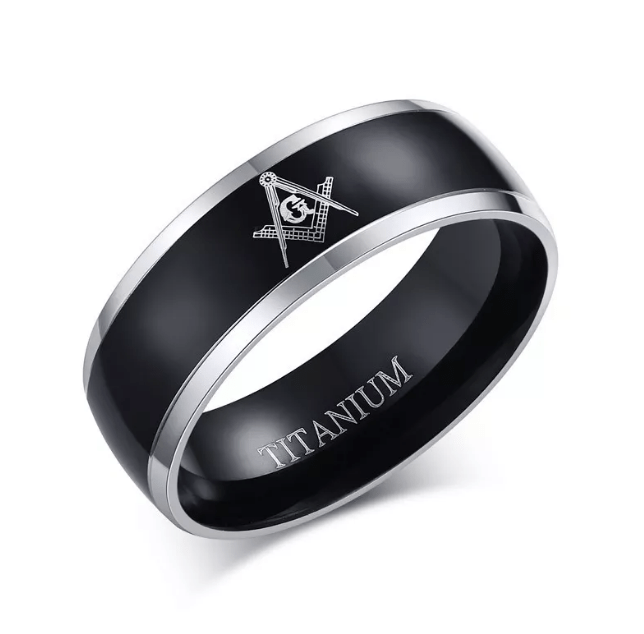 Titanium on sale masonic rings