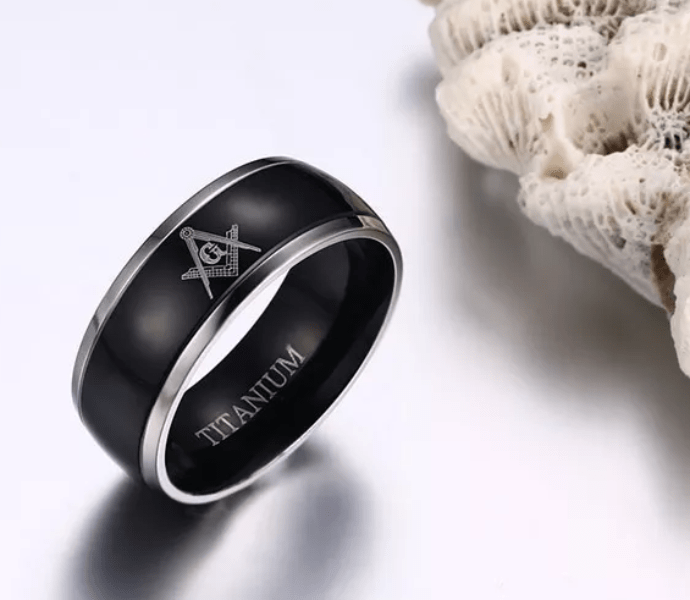 Titanium on sale masonic rings