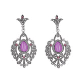 Popular Vintage Alloy Bridal Silver Drop Jewelry Earrings