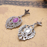 Popular Vintage Alloy Bridal Silver Drop Jewelry Earrings