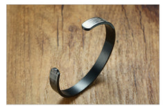 Steel Cuff Bangle Bracelet for Mens
