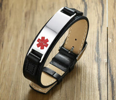 Custom Engraved Medical Id Bracelet  For Men