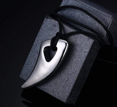 Stainless Steel  Men's  Bullhorn Necklaces