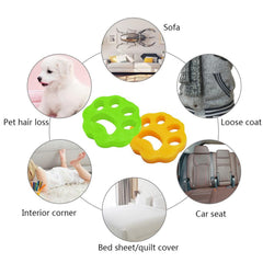 2pcs Pet Hair Remover Collector for washing machine.
