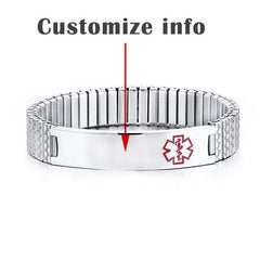Custom info Medical Alert Bracelet