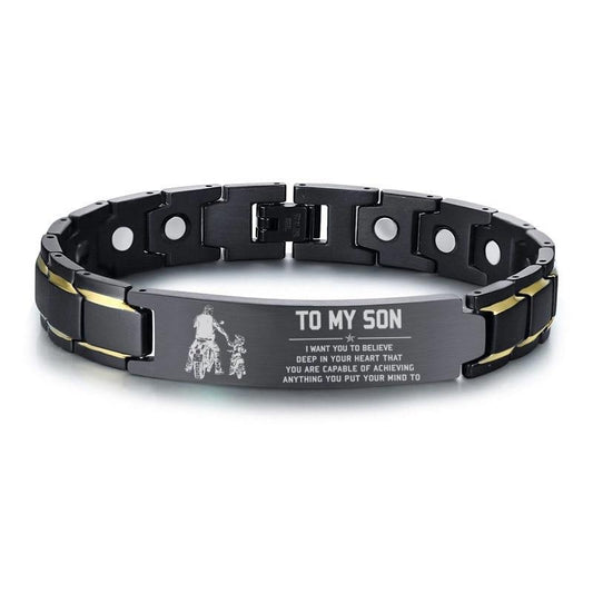 Customisable Stainless Steel Magnetic Bracelet