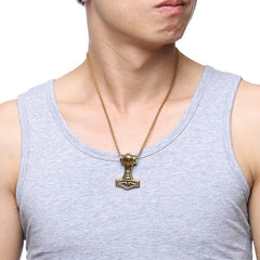 Thor  Hammer  Steel  Necklace for Men