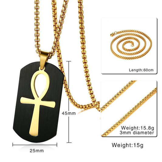 Ankh Key to Life Egyptian Cross  Pendant Necklace