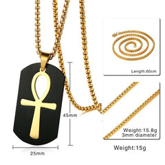 Ankh Key to Life Egyptian Cross  Pendant Necklace