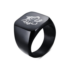 Personalised engraved  Biker Rings for Men