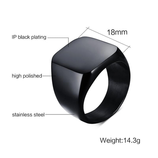 Personalised engraved  Biker Rings for Men