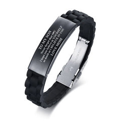 Custom Personalised Engraved  Mens Bracelet.