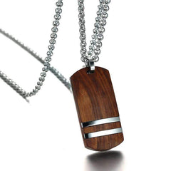 Light Yellow Gold Rosewood Mens Cross Necklaces